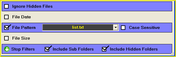 file name pattern