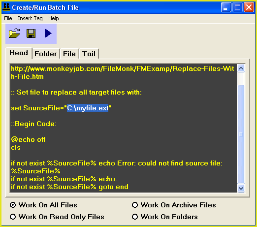 Replace Files With Source File