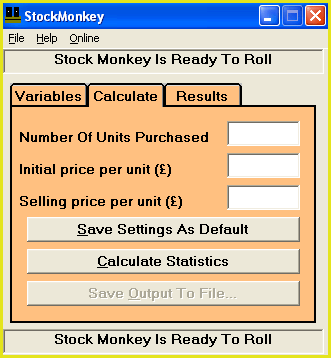 Stocks and shares calculator